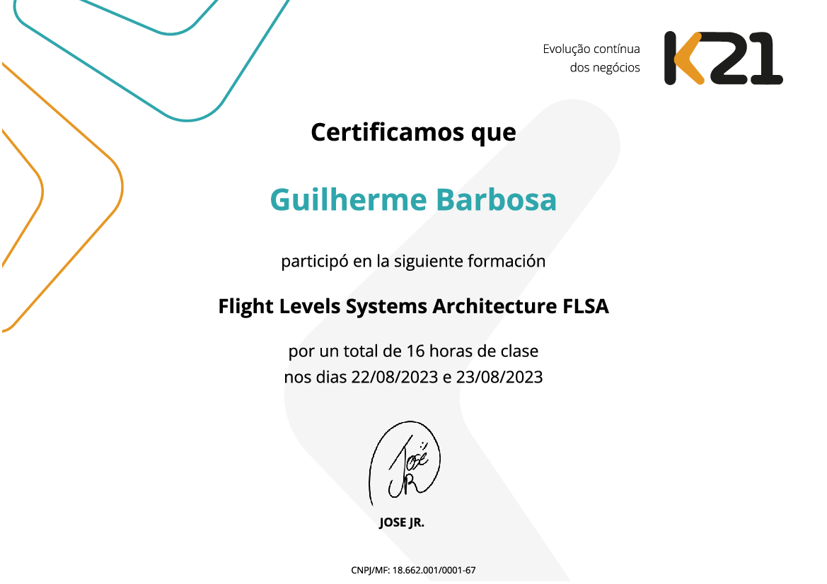 Certificado K21